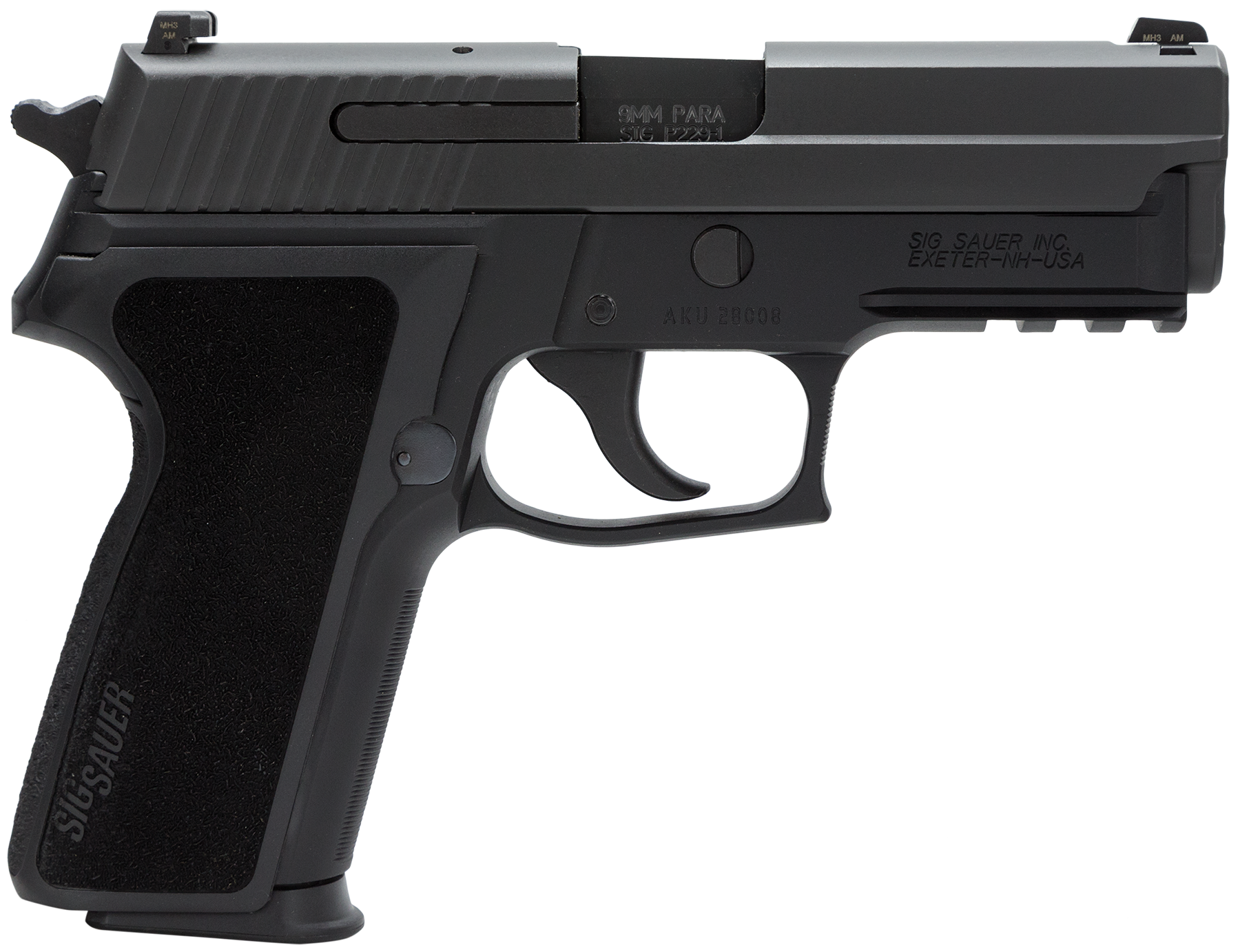 Sig Sauer E29R9BSS P229 Standard DA/SA 9mm 3.9" 15+1 NS Blk Poly Grip Blk SS