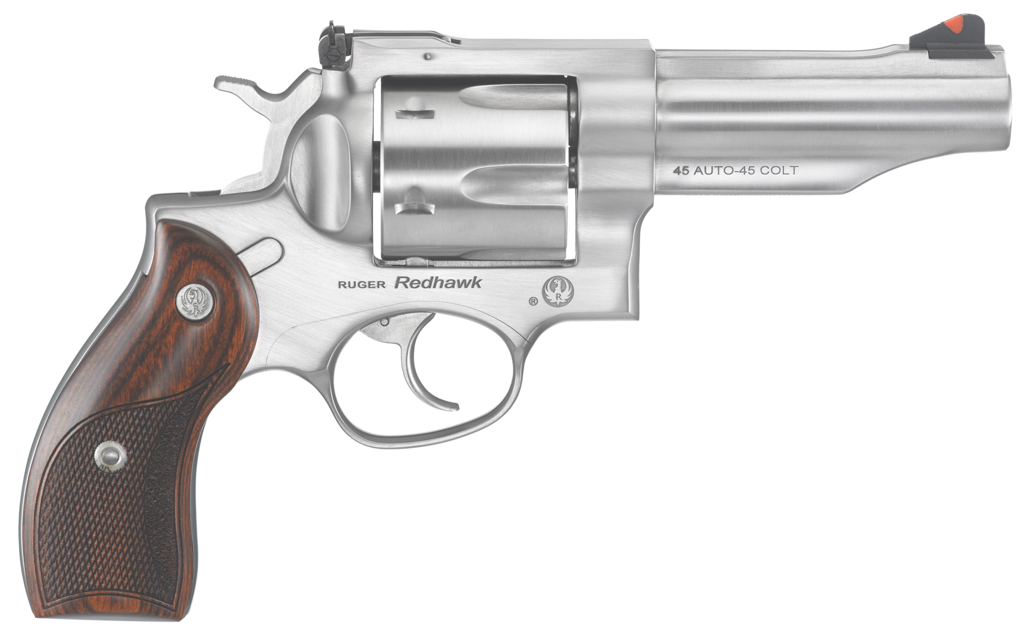 Ruger 5032 Redhawk 45 ACP/Colt Double 45 Automatic Colt Pistol (ACP)/45 Colt (LC) 4.2" 6 Hardwood Stainless