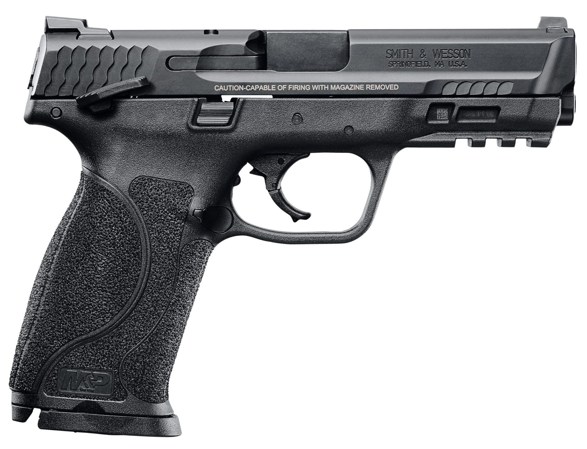 Smith & Wesson 11525 M&P M2.0 Double 40 S&W 4.25" 15+1 TS 3Dot Black Interchangeable Backstrap Grip Black Armornite Stainless Steel