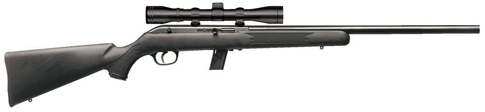 Savage 45100 64 FVXP with Scope Semi-Automatic 22 LR 20.5" 10+1 Synthetic Black Stk Blued