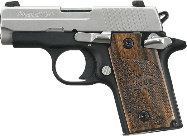 Sig Sauer 238380SAS P238 SAS 380 ACP 2.7" 6+1 w/Night Sight Wood Grip 2Tone