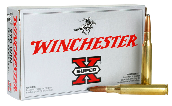 Winchester Ammo X2705 Super-X 270 Winchester 130 GR Power-Point 20 Bx/ 10 Cs