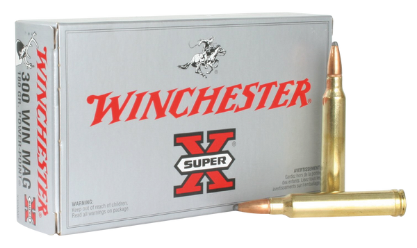 Winchester Ammo X30WM2 Super-X 300 Winchester Magnum 180 GR Power-Point 20 Bx/ 10 Cs