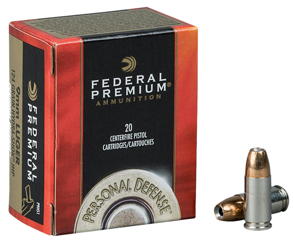 Federal P10HS1 Premium 10mm Hydra-Shok JHP 180 GR 20 Box/25 Case