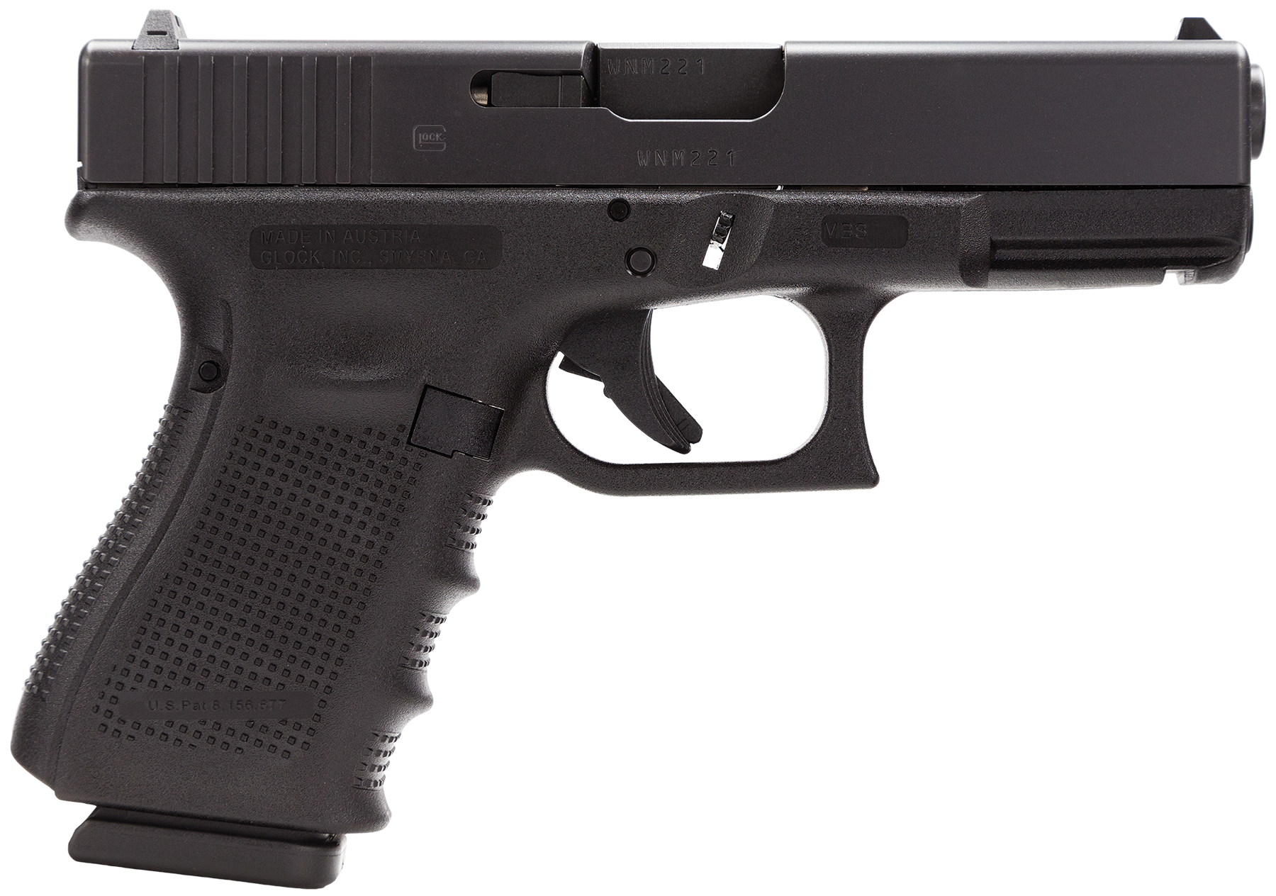 Glock PG1950203 G19 Gen 4 9mm 4.01" 15+1 FS Modular Backstrap Blk