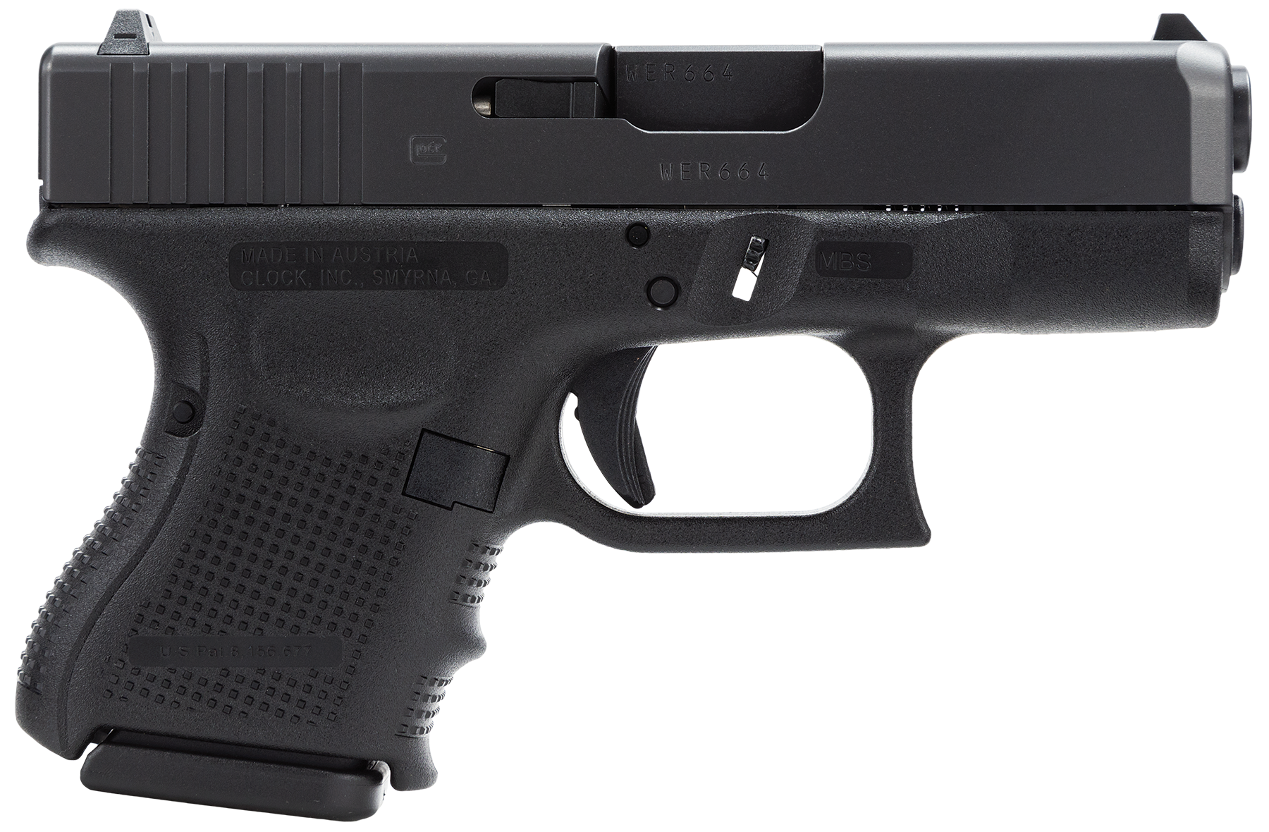 Glock PG2650201 G26 Gen 4 9mm 3.46" 10+1 FS Modular Backstrap Black