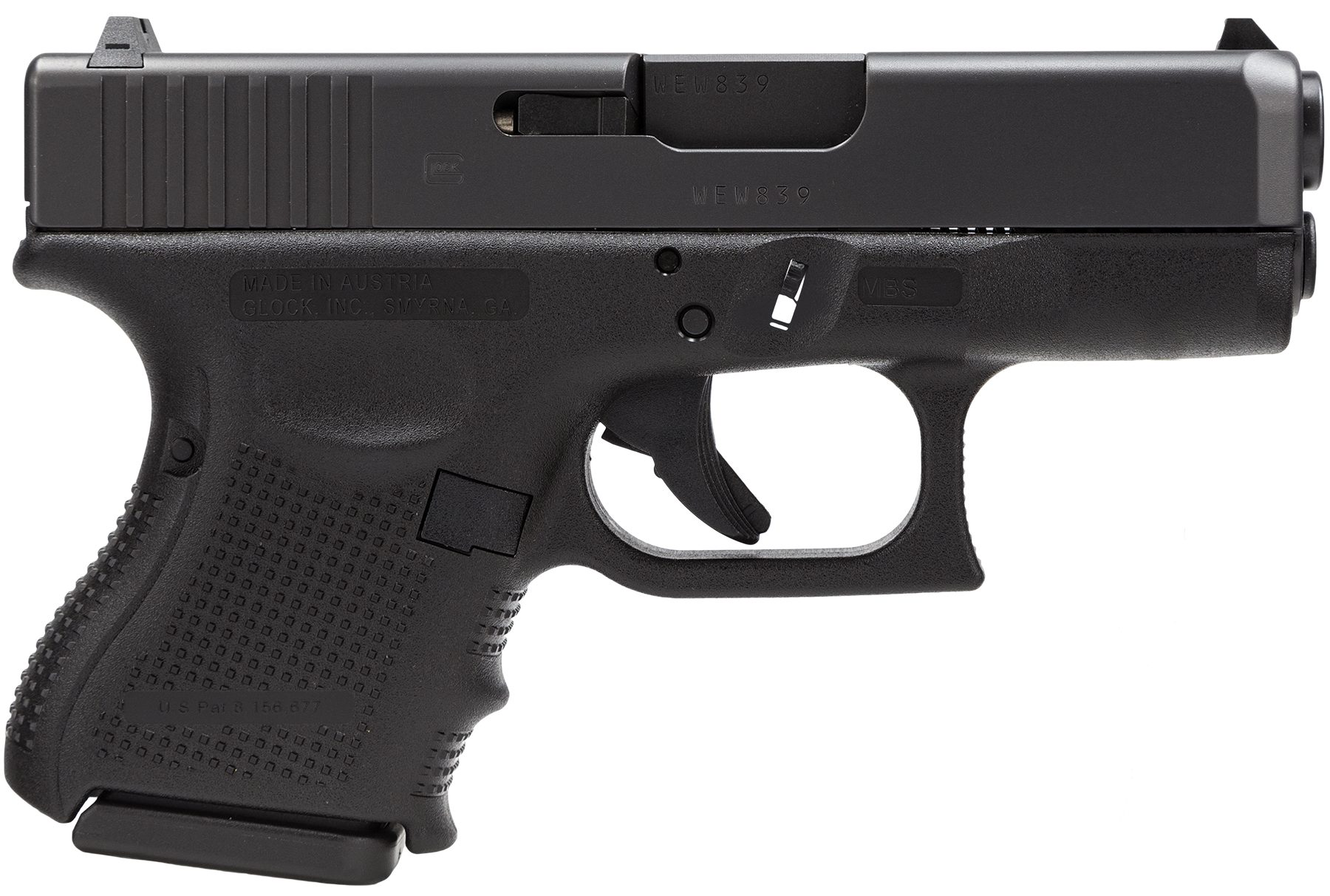 Glock PG2750201 G27 Gen 4 40S&W 3.46" 9+1 FS Modular Backstrap Blk