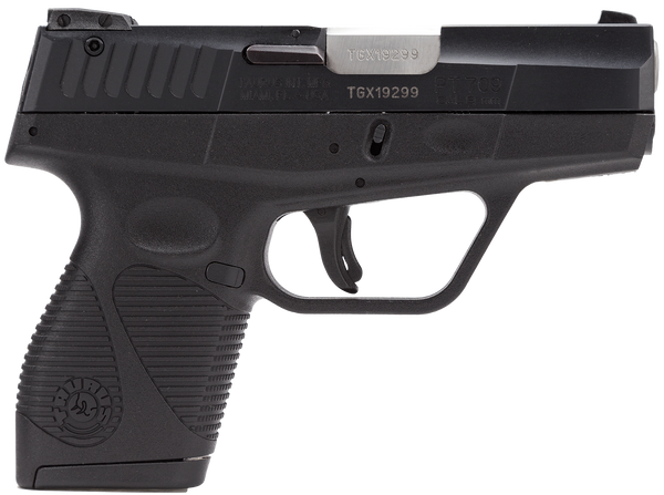 Taurus 1709031FS 709 Slim SA/DA 9mm 3" 6+1 Black Poly Grip Blued Slide