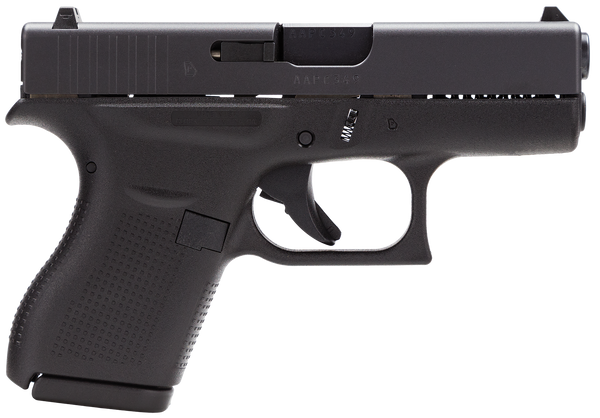 Glock UI4250201 G42 380 ACP 3.25" 6+1 FS Poly Grip/Frame Black