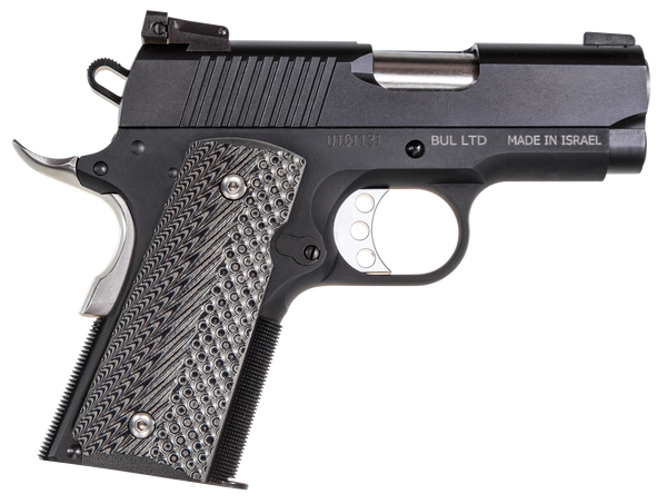 Magnum Research DE1911U Desert Eagle Undercover Single 45 Automatic Colt Pistol (ACP) 3" 6+1 Black/Gray G10 Grip Black Alum Frame Black Carbon Steel