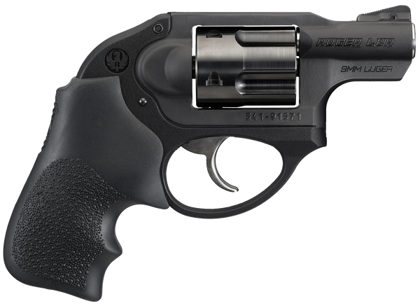 Ruger 5456 LCR Standard Double 9mm 1.87" 5 Hogue Tamer Monogrip Black Black Stainless Steel