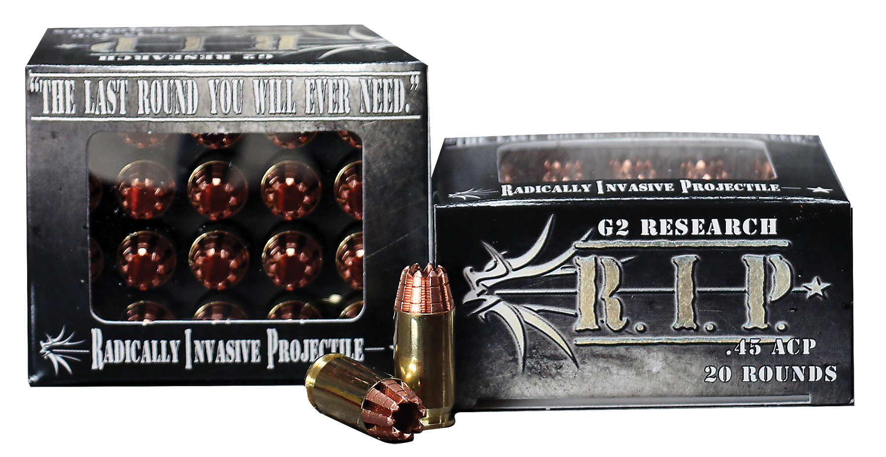 G2 Research RIP 45 ACP Radically Invasive Projectile 162GR HollowPoint 20Cs/25Bx